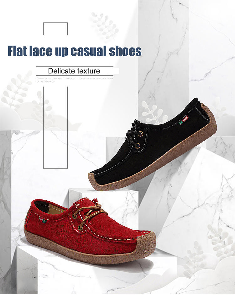 Women's Flat Lace-Up Casual Shoes