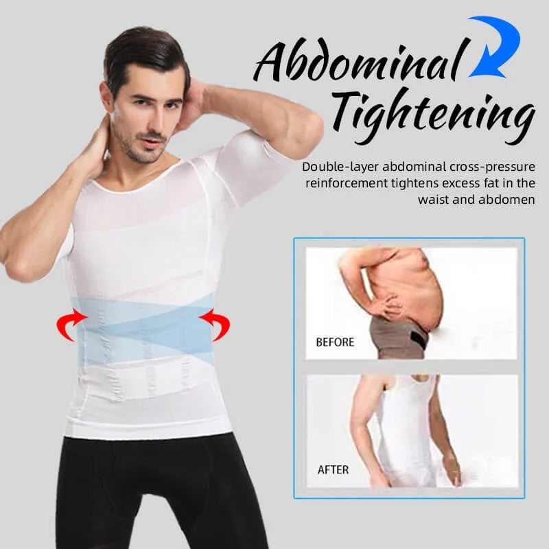 Men's Shaper Cooling T-shirt【White Only】