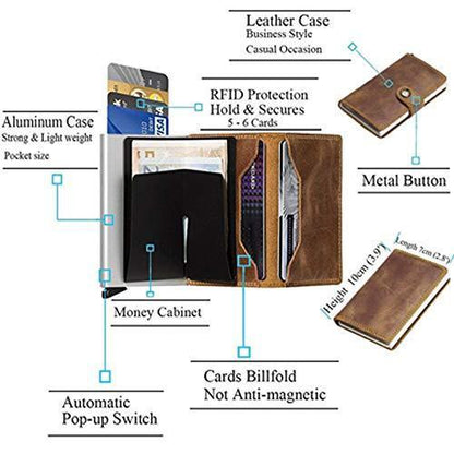 RFID Card Holder Business Wallet【2 Colors】