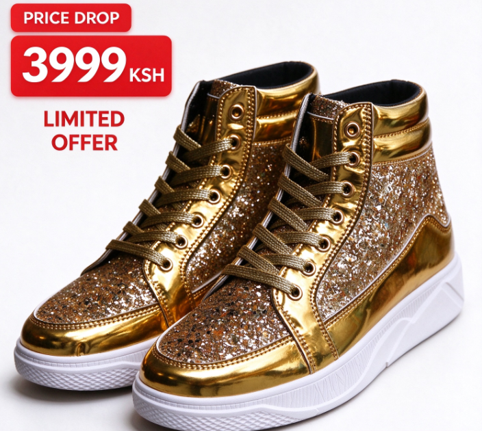 Men's Glitter Sneakers Shoes