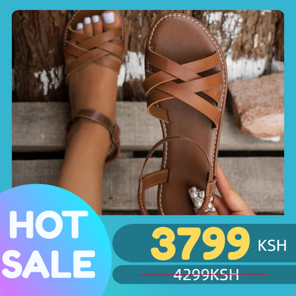 Women's Crisscross Flat Sandals