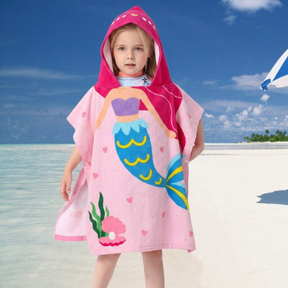 Children's Highly Absorbent Microfiber Hooded Bath Towel