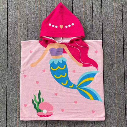 Children's Highly Absorbent Microfiber Hooded Bath Towel
