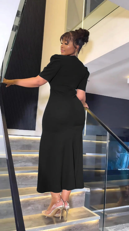 Slim Fit Hip-Hugging Fishtail Dress