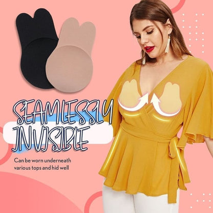 Invisible Reusable Lift Up Bra【1 Pair Black + 1 Pair Cream】