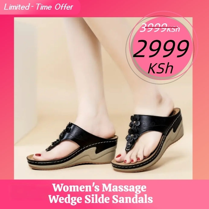 Women's Massage Wedge Silde Sandals