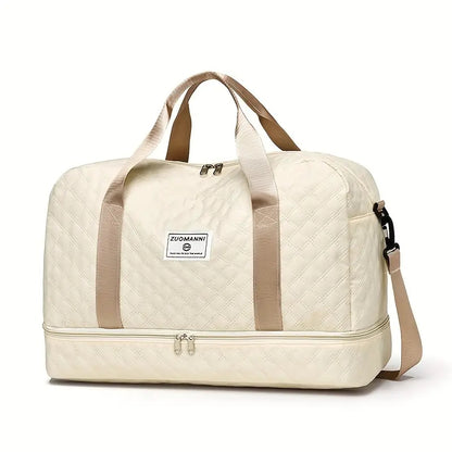 Argyle Pattern Luggage Bag