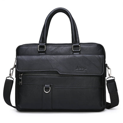 JEEP BULUO Men Briefcase Leather Handbag【3 Colors】