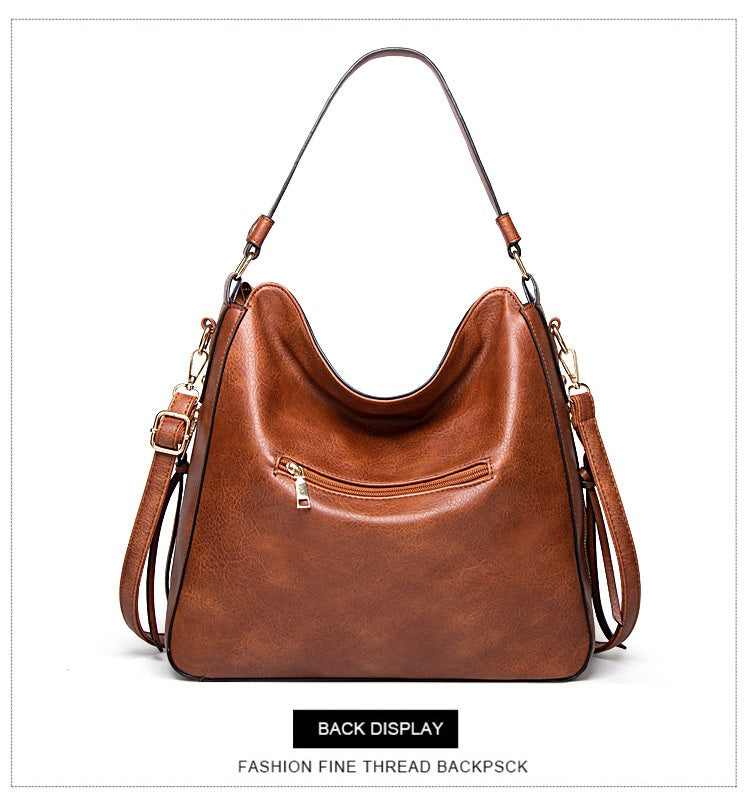 Hobo Leather Bags for Women【Brown/Black】