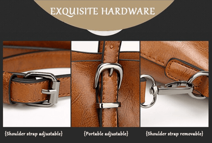 Large Capacity Leather Handbag