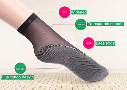 Velvet High-Elastic Wicking Non-Slip Cotton Socks 【10 pairs】