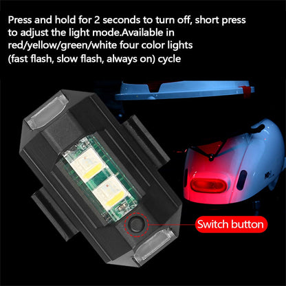 7 Colors LED Strobe Lights & USB Charging